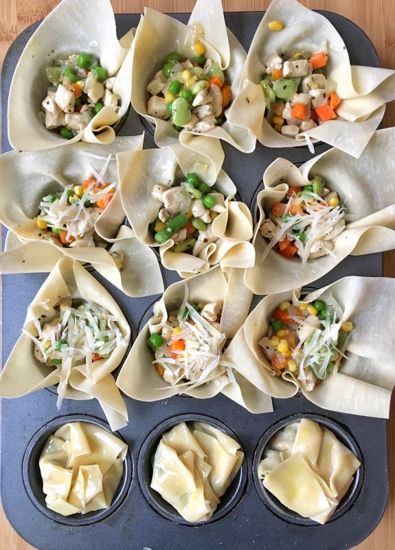 Chicken Pot Pie Bundles via lizshealthytable.com
