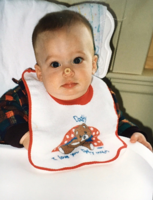Josh eating cereal via lizshealthytable.com