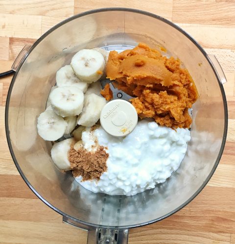 Healthy Gingersnap Pumpkin Mousse via LizsHealthyTable.com