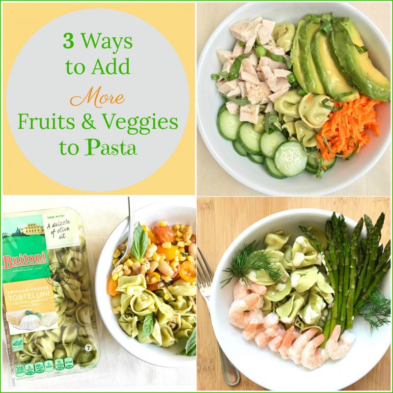 3 Ways to add More Fruits & Veggies to Pasta via LizsHealthyTable.com