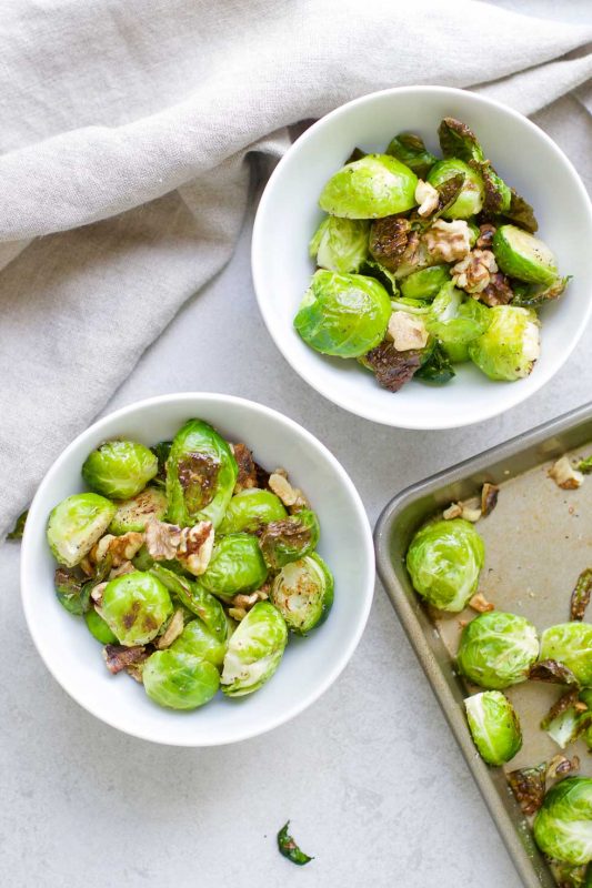 Healthy Brussels Sprouts Roundup via LizsHealthyTable.com #BrusselsSprouts 