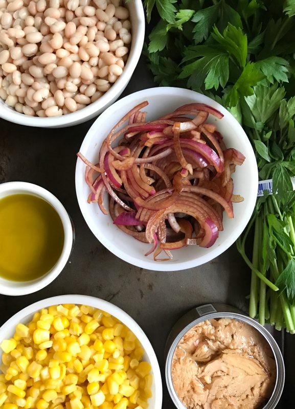 Super Speedy Bean and Tuna Salad via lpzshealthytable.com