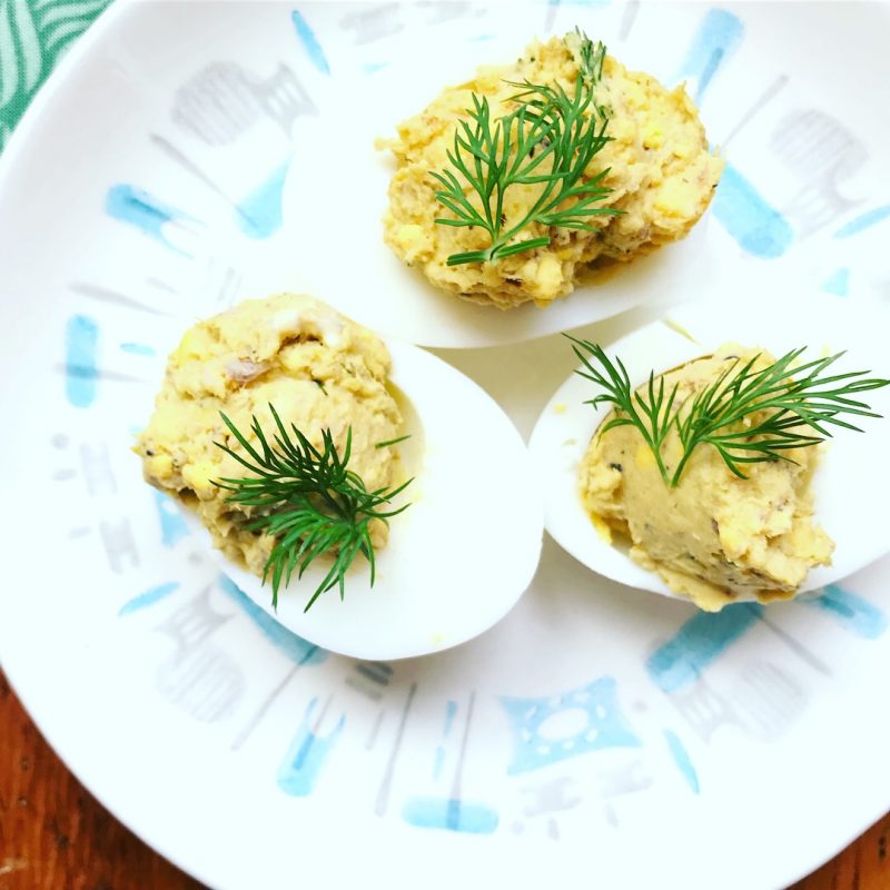 deviled eggs with sardines vis lpzshealthytable.com