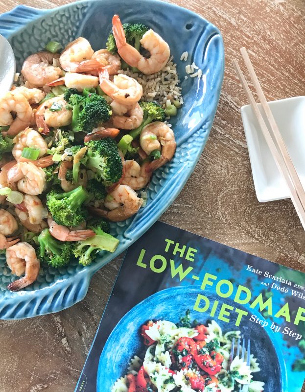 Shrimp stir fry with broccoli Low-FODMAP