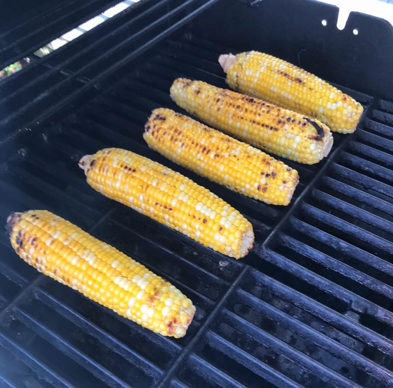 Mexican Grilled Corn Tacos via LizsHealthyTable.com #MeatlessMonday