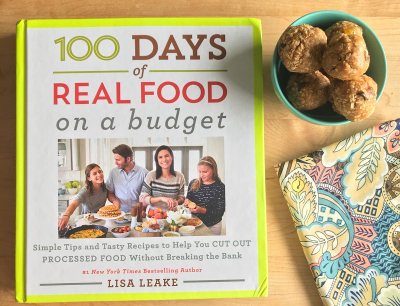 Oatmeal Cookie Energy Bites via LIzsHealthyTable.com #snack #100DaysRealFood