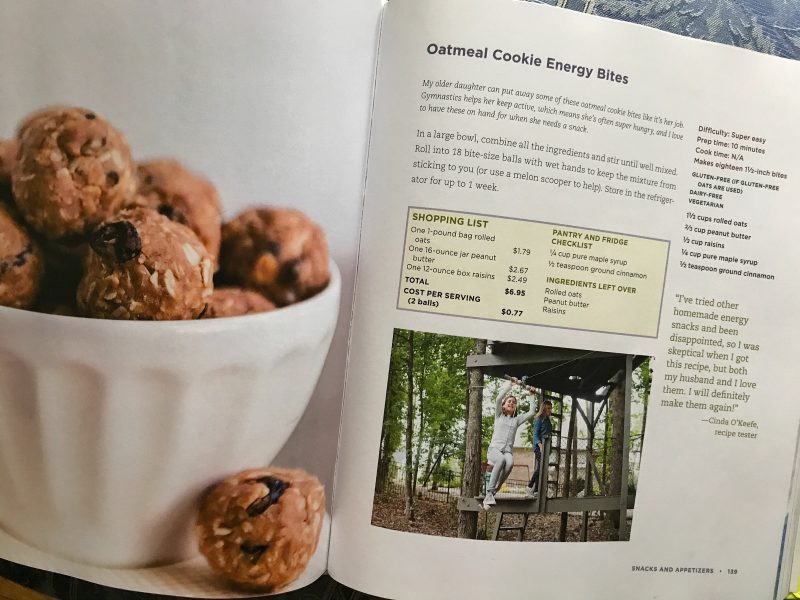 Oatmeal Cookie Energy Bites via LIzsHealthyTable.com #snack #100DaysRealFood