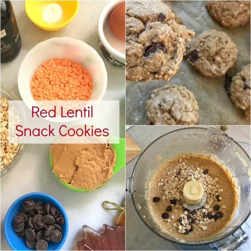 Red Lentil Snack Cookies via LizsHealthyTable.com