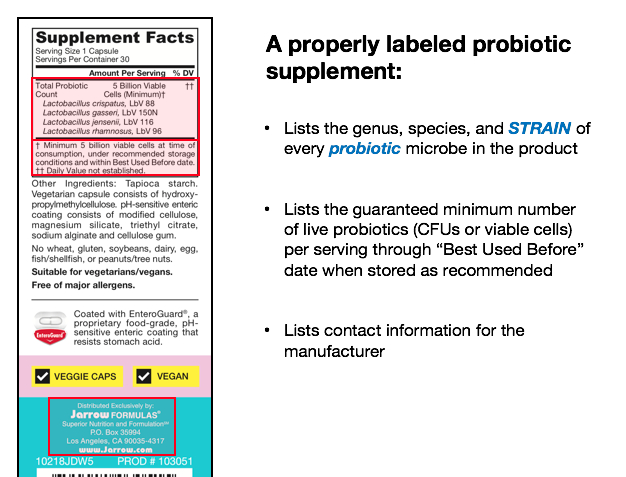 Probiotic Supplements with Jarrow Formulas via LizsHealthyTable.com #podcast