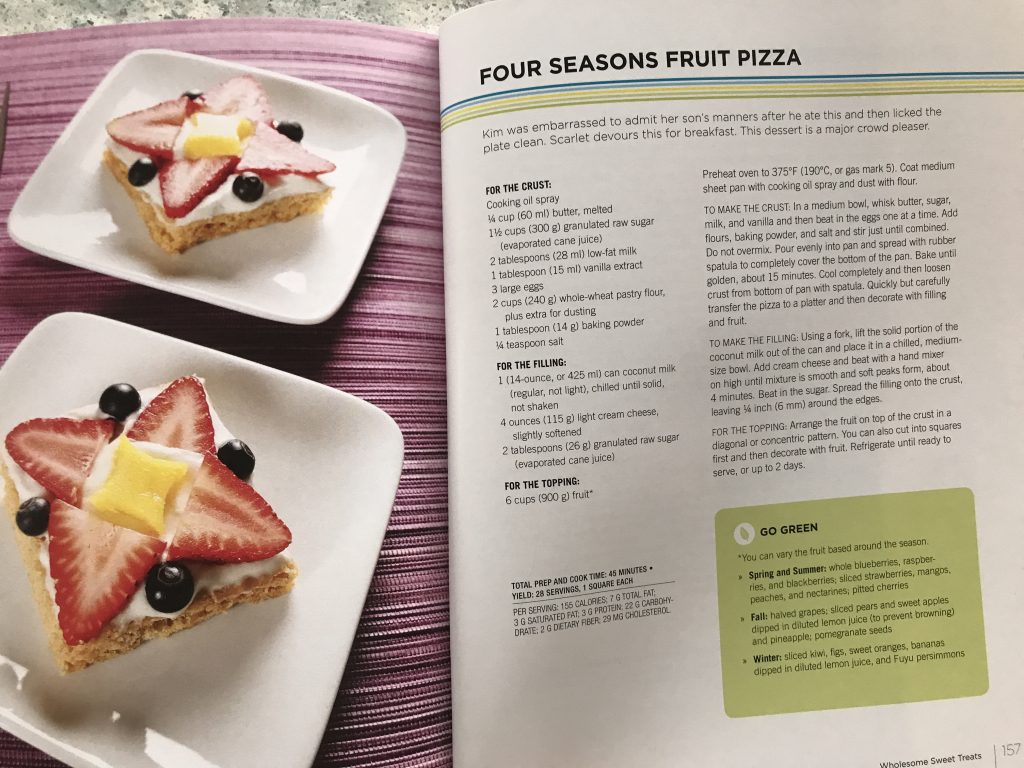 Fruit Pizza from Clean Eating for Busy Families via LizsHealthyTable.com