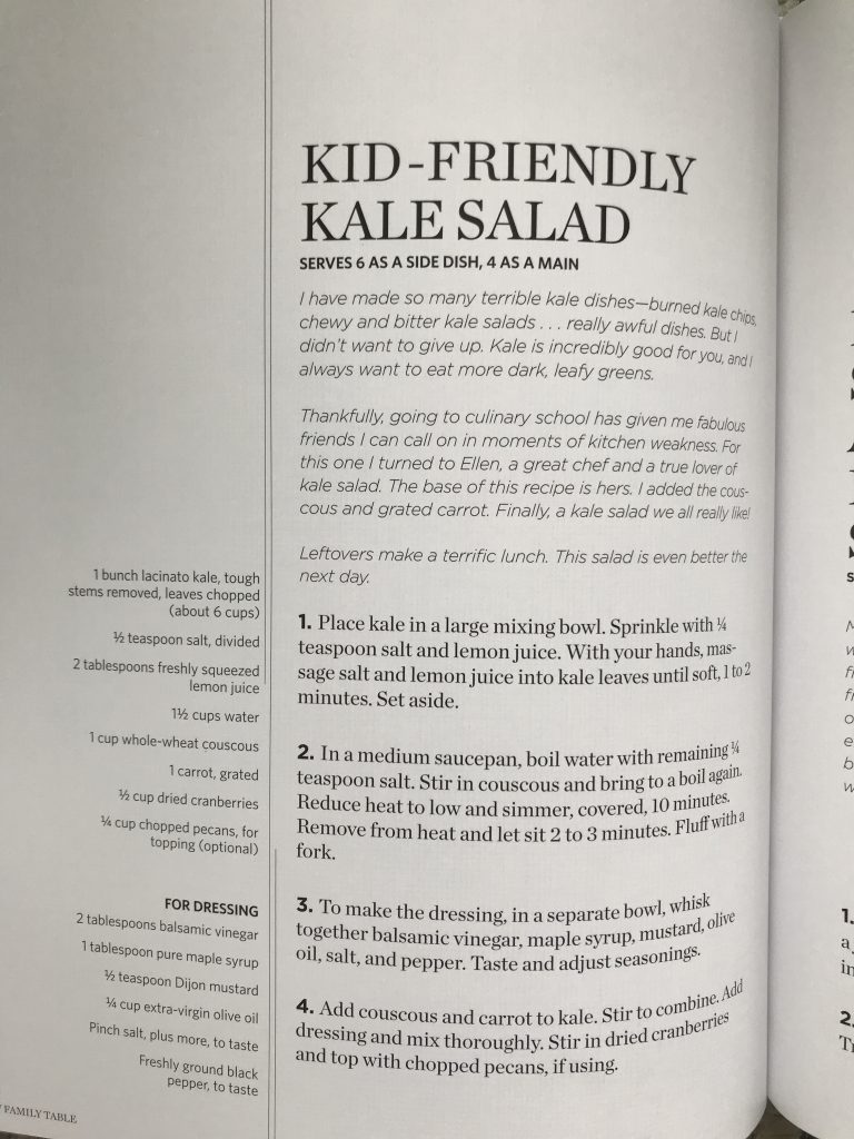 kid-friendly kale salad