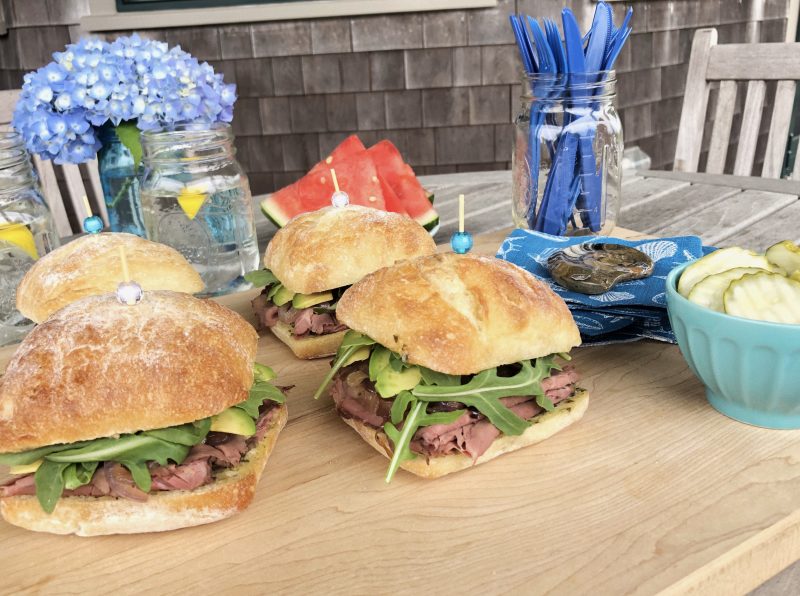 Roast Beef Sandwich via LizsHealthyTable.com