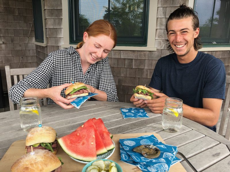 Roast beef sandwich via LizsHealthyTable.com