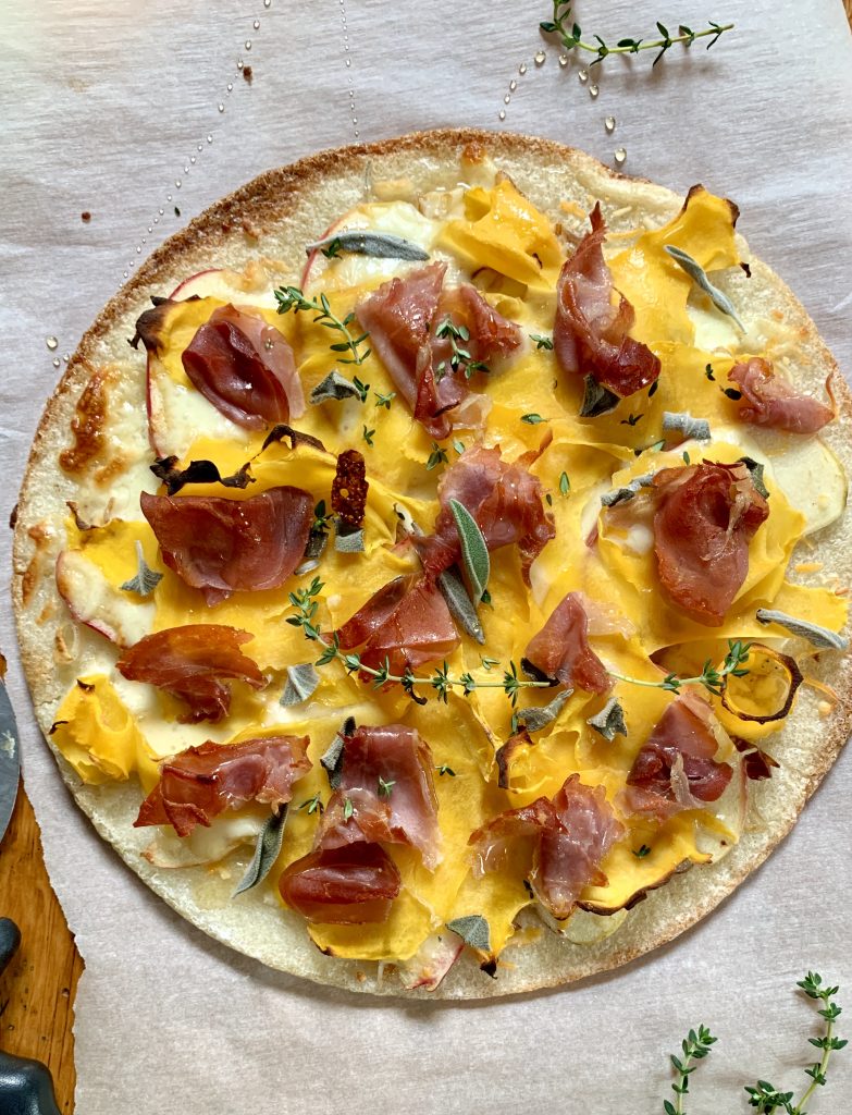 Half baked harvest butternut squash pizza via lizshealthtable.com