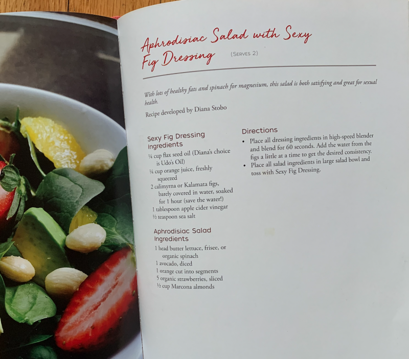 Aphrodisiac Salad with Fig Dressing via lpzshealthytable.com