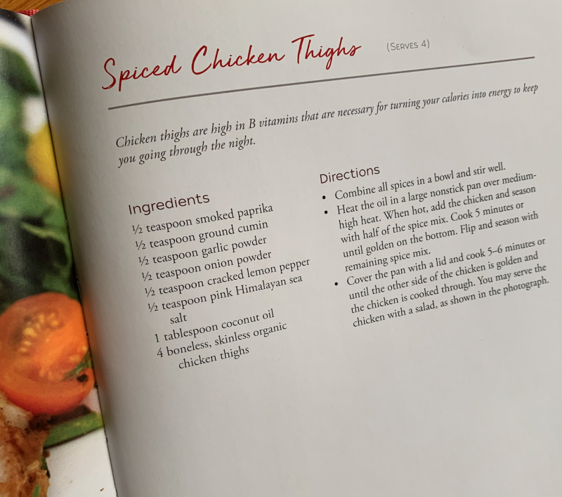 Spiced Chicken Thighs via lpzshealthytable.com