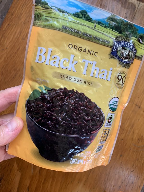 Moroccan Forbidden Rice Salad via LizsHealthyTable.com black rice 