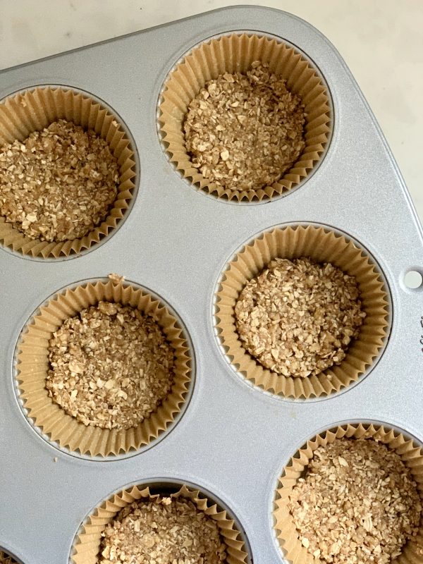 Cheesecake Cupcakes with Oat & Walnut Crust | Gluten Free via lizshealthytable.com