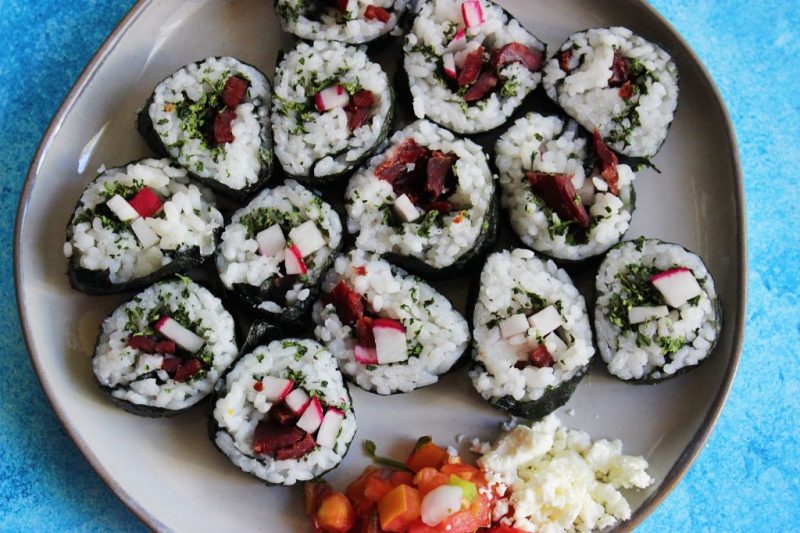 22 Recipes for BEEFSHI | Sushi Made With Beef via lizshealthytable.com 