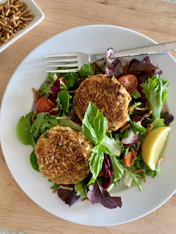 Crispy Mediterranean Fiber One Cereal Tuna Cakes via LizsHealthyTable.com #FlauntYourFiber