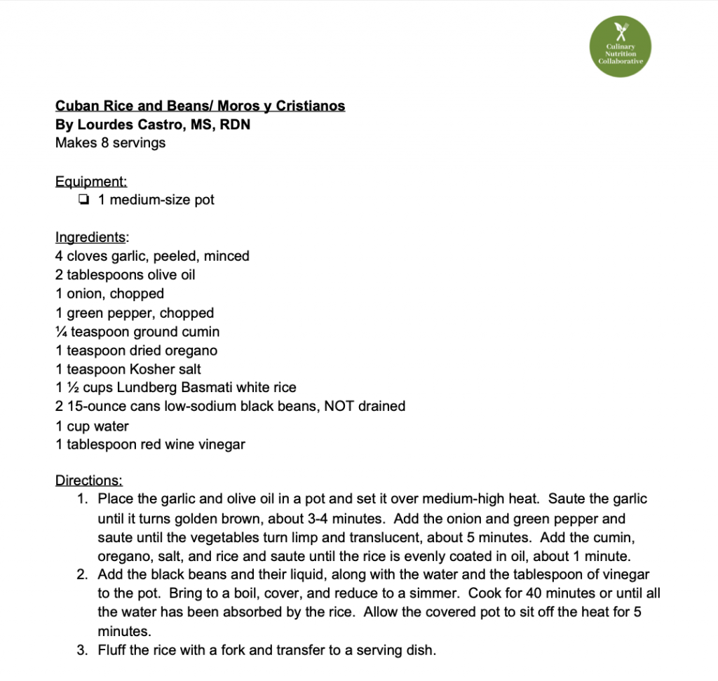 Cuban Cooking with Lourdes Castro, MS, RDN via lizshealthytable.com #podcast