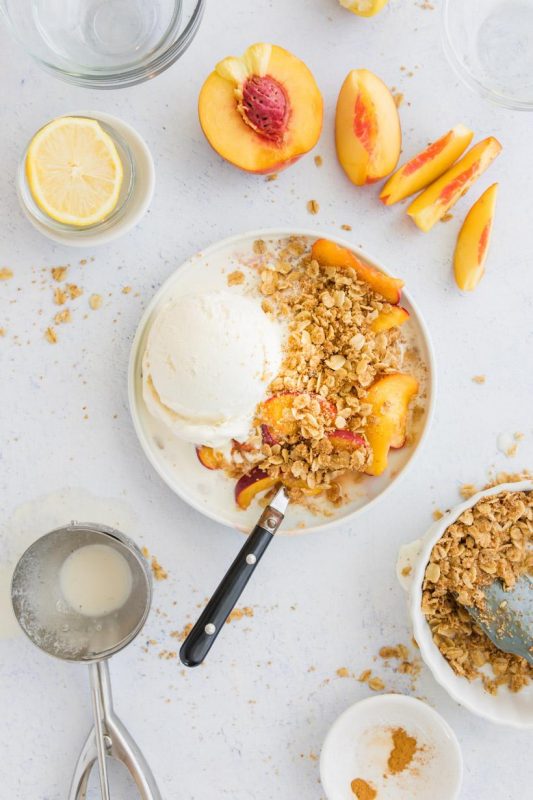 34 Peach Recipes for National Peach Month via lizshealthytable.com #peaches #nutrition