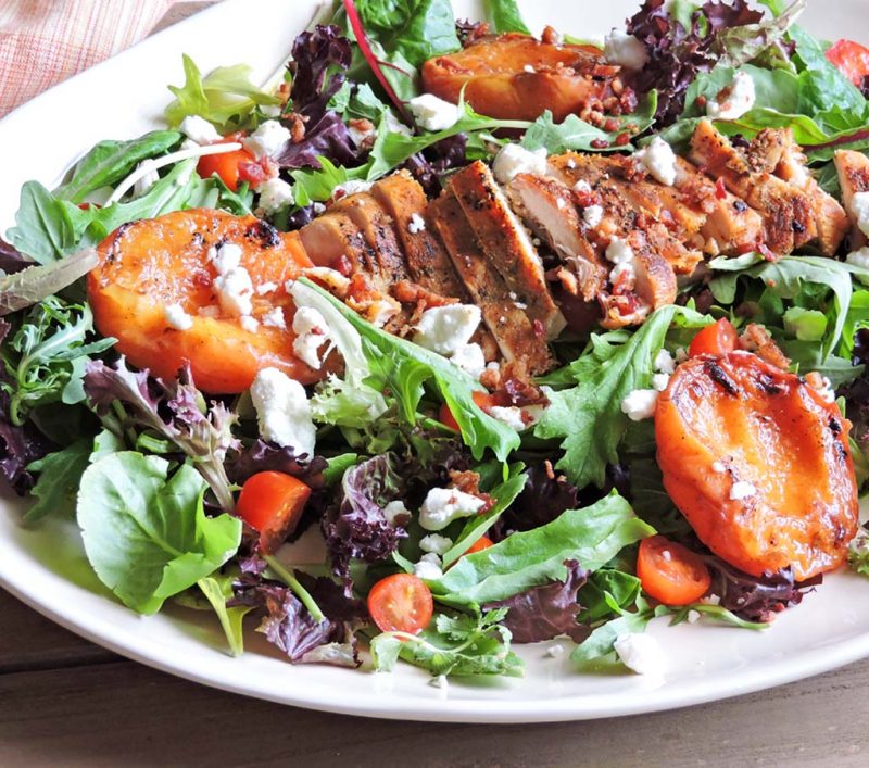 34 Peach Recipes for National Peach Month via lizshealthytable.com #peaches #nutrition