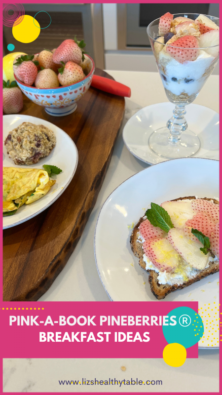 How I Add Excitement to Breakfast with Pretty Pink-a-Boo Pineberries® via lizshealthytable.com