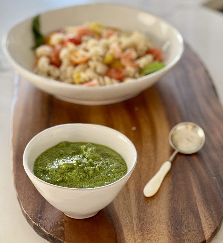 kale and Pine Nut Pesto via lizshealthytable.com