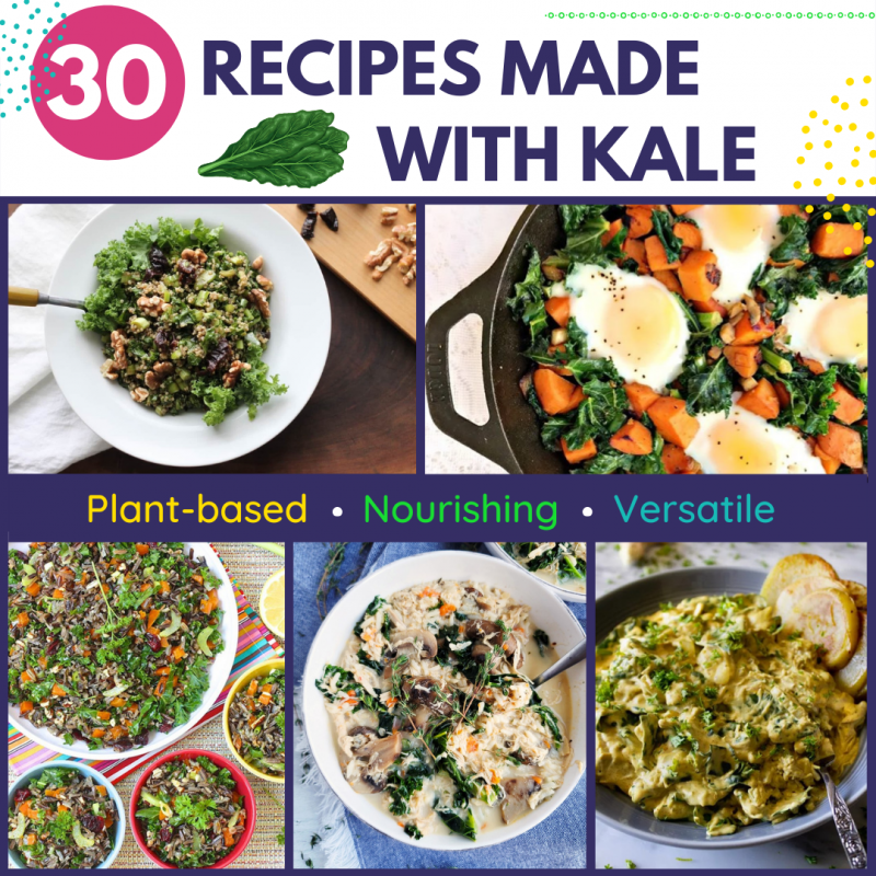 30 ways to add kale to your diet via lizshealthytable.com