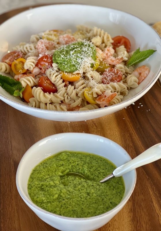 kale and Pine Nut Pesto via lizshealthytable.com